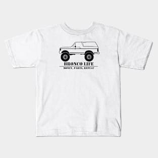 1987-1991 Bronco Side Money, Parts, Repeat Kids T-Shirt